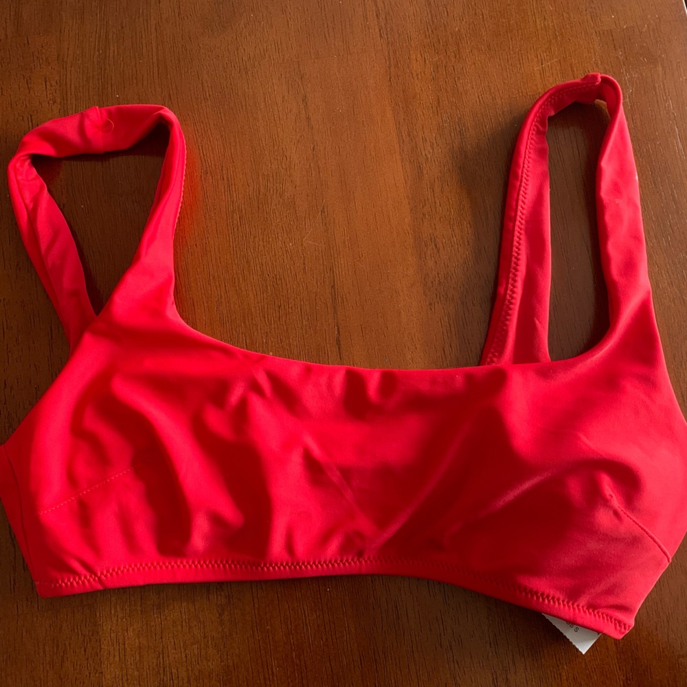 Aerie Red Bikini Top